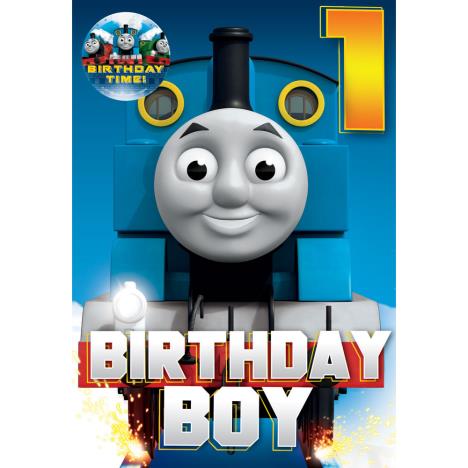 1st Birthday Boy Thomas & Friends Birthday Card With Badge £2.10
